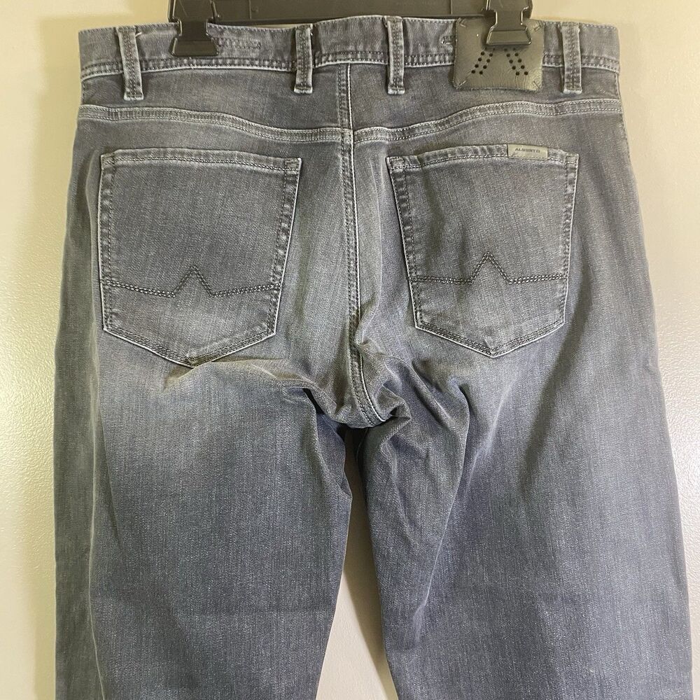 Alberto Stone Coloured Denim Slim Fit Pants Luxury Men 34x34 - Picture 7 of 16